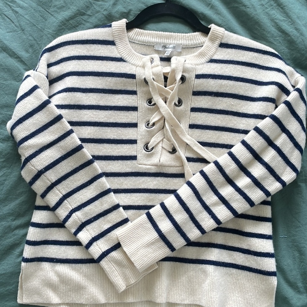 Madewell Merino Wool Striped Sweater XXS
